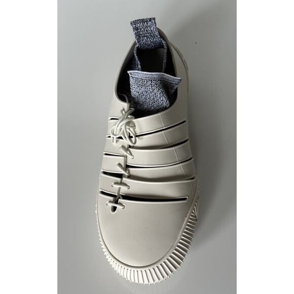 Bottega Veneta Tech Knit Rubber White Climber Sneakers 8 US 658725 IT NIB $750 main image 11